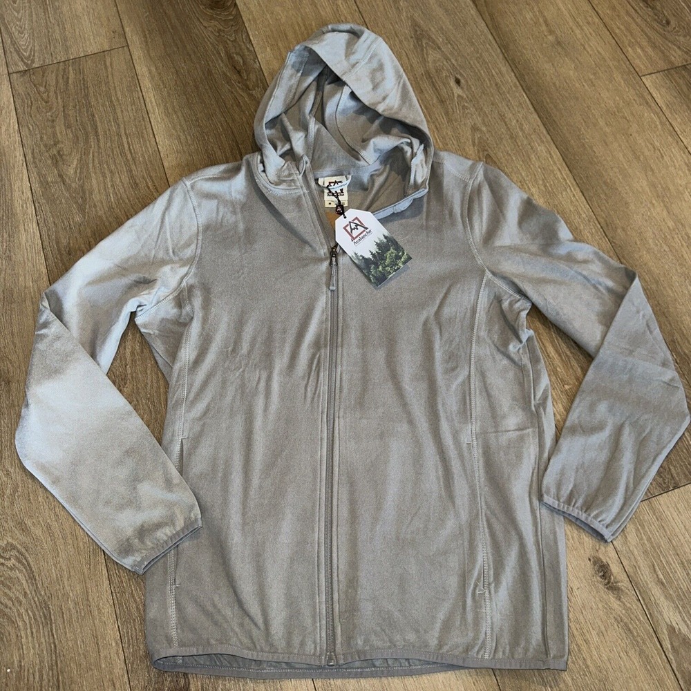 Avalanche Women's‎ Full Zip Jacket Hooded Pockets Soft Gray M Medium Stylish NEW